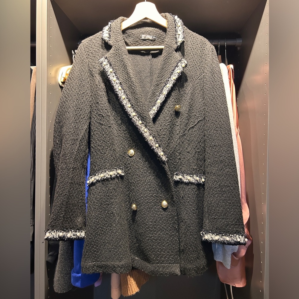 Black Tweed Blazer